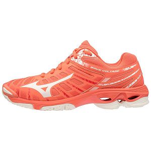 Tenis Para Voleibol Mizuno Wave Voltage Mujer Naranjas/Blancos | Mexico-279318